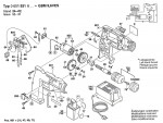 Bosch 0 601 931 667 Gbm 9,6 Ves Cordless Drill 9.6 V / Eu Spare Parts